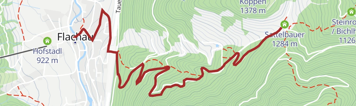 Route map: Sattelbauer Flachau - E-MTB Tour (11)